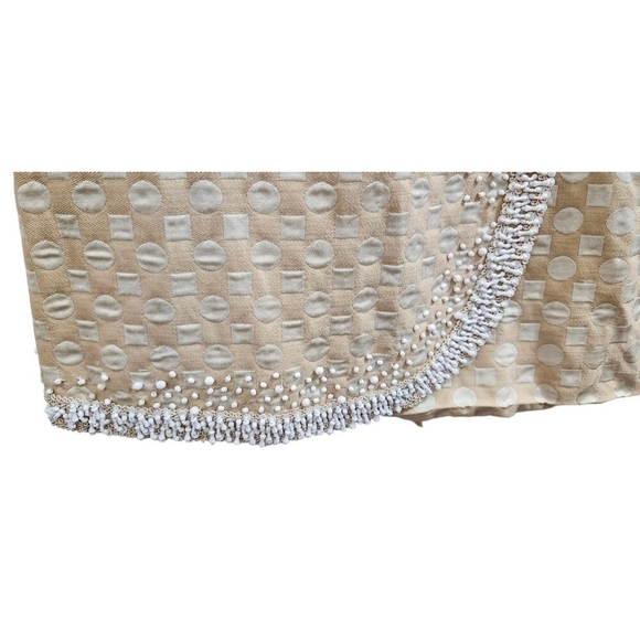 Barker"s Tre"s Chic Women's Dress with Asymmetrical Cut Decorative Beading Sze M - Picture 8 of 15